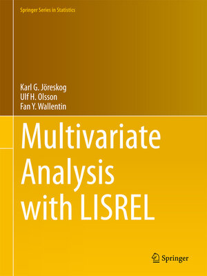 cover image of Multivariate Analysis With LISREL